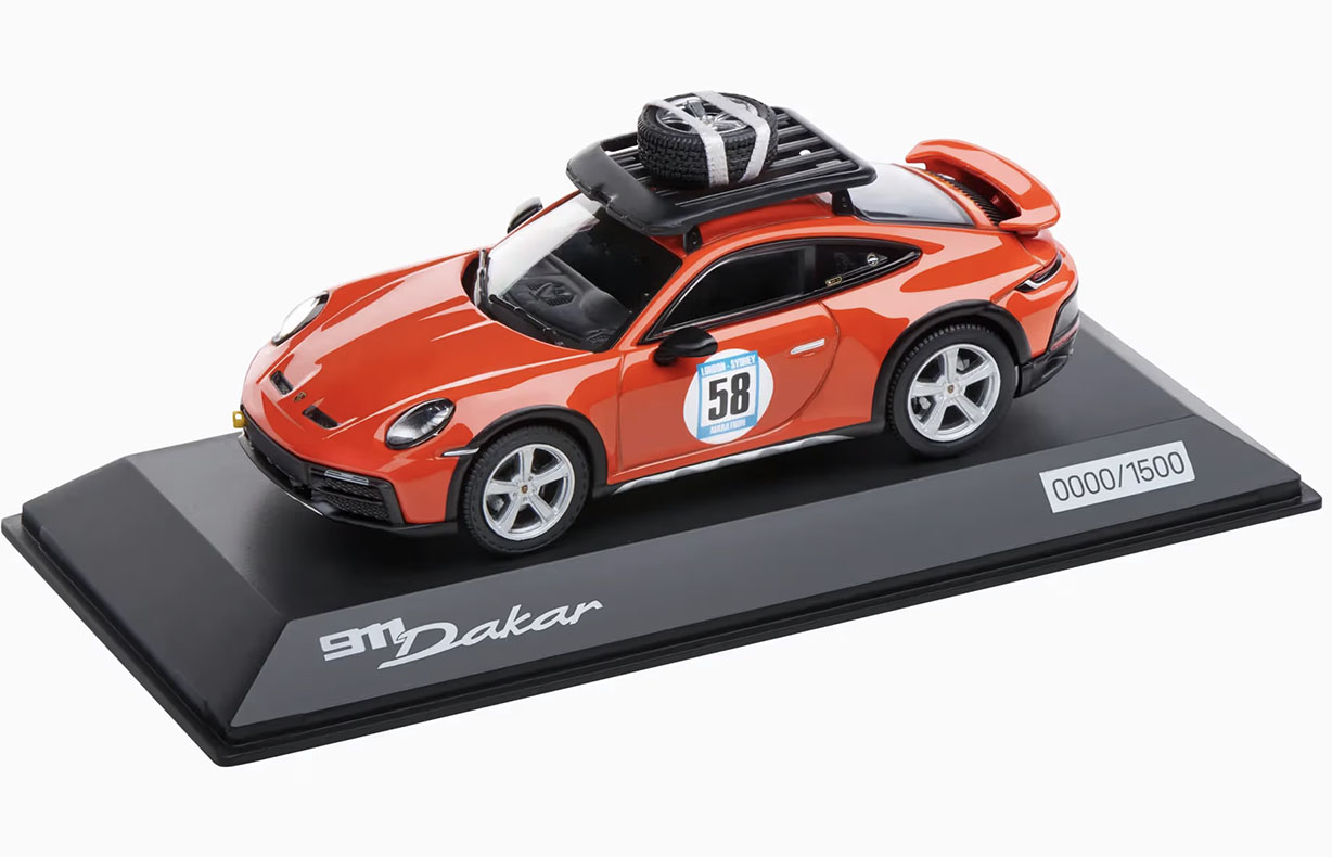モデルカー ポルシェ 911 Dakar ミニカー 1/43 1/43 - 911 Dakar Red 58 Special Scale Model : Suncoast